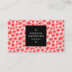 Etiqueta cuadrada 01a - 101115 - rojo sobre blanco