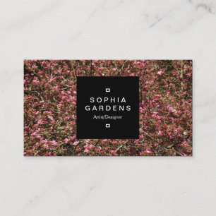 Etiqueta cuadrada 01a - Flor de cerezo rosa 02