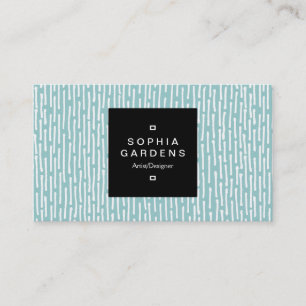 Etiqueta cuadrada 01a - Líneas - Blanco sobre verd