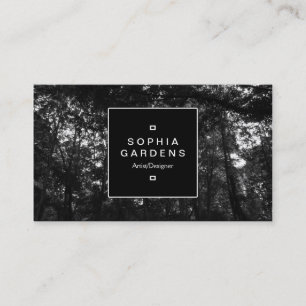 Etiqueta cuadrada 02a - Bosque oscuro