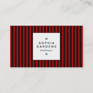 Etiqueta cuadrada 03a - Montañas aztecas 02 - Rojo