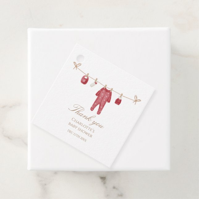 Etiqueta cuadrada del baño de bebé (In situ)