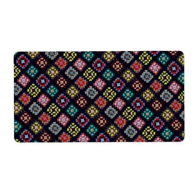 Etiqueta Cuadrados de grano (Frente)