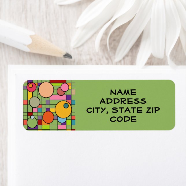 Etiqueta Cuadrícula moderna de mediados del siglo (In situ)