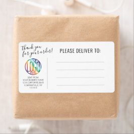 Etiqueta Cualquier mensaje de texto de devolución de logoti