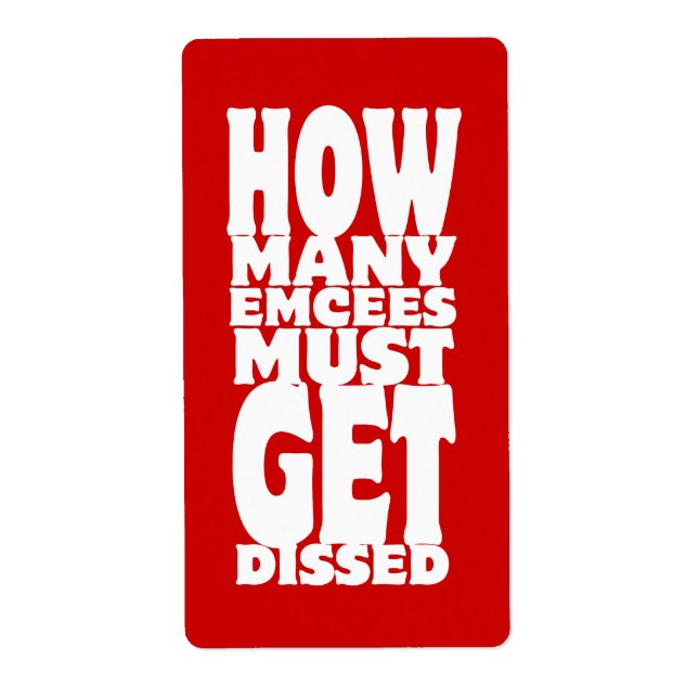 Etiqueta ¿Cuántos Emceos Deben Quedar Desfasados? (Frente)