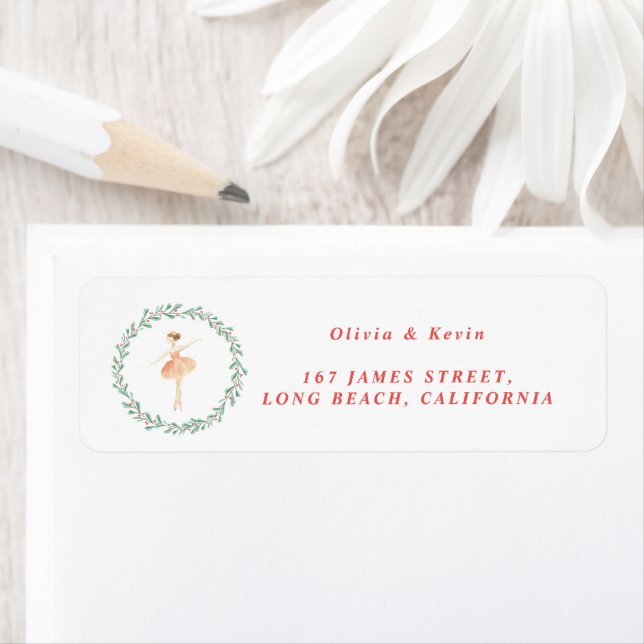 Etiqueta Cuello de hadas de nutcracker acuarela lindos Navi (In situ)