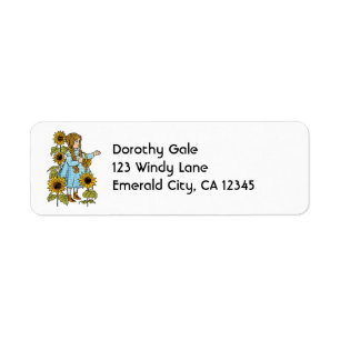 Etiqueta Cuento de Hadas Vintage El Mago de Oz Dorothy Gira
