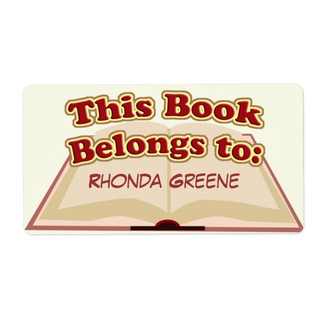 Etiqueta Cuidado Bookplate (Frente)