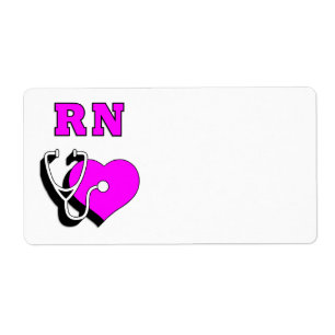 Etiqueta Cuidado del RN de la enfermera
