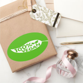 Etiqueta culinaria vegana al 100%