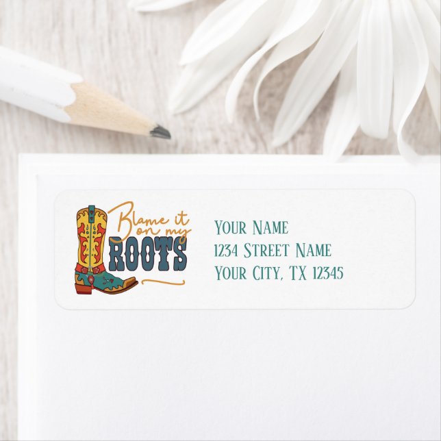 Etiqueta Culpen A Mis Raíces (In situ)