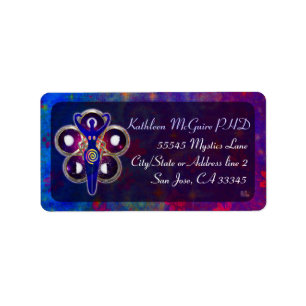 Etiqueta Culto a diosa en 3D