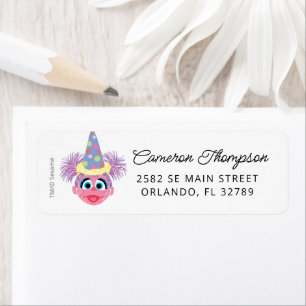 Etiqueta Cumpleaños de Sesame Street Abby Cadabby Confetti