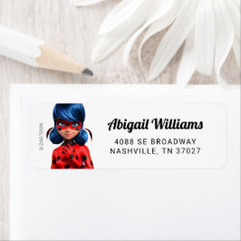 Etiqueta Cumpleaños milagroso del Chica Ladybug