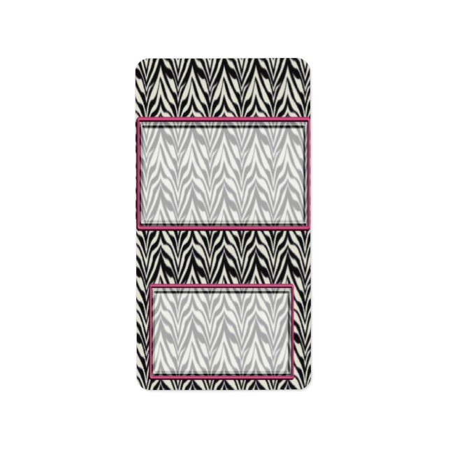 Etiqueta Cumpleaños Zebra Hershey Ministra Candy Wrapper (Frente)