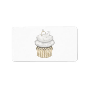 Etiqueta Cupcake de compromiso dulce