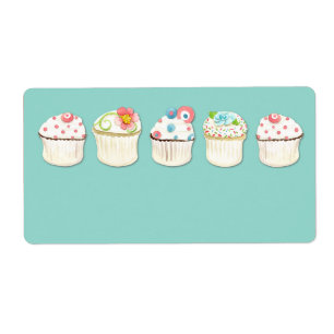 Etiqueta Cupcake Dessert Baking Bakery Business Identity