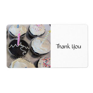 Etiqueta Cupcake Gracias