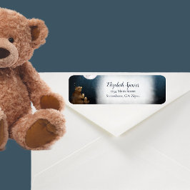 Etiqueta Curte Bears Over The Moon Return Address