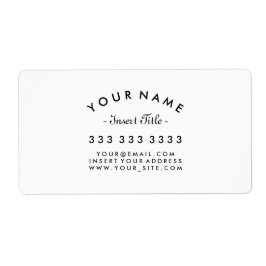 Etiqueta Curvado de texto profesional de negocios