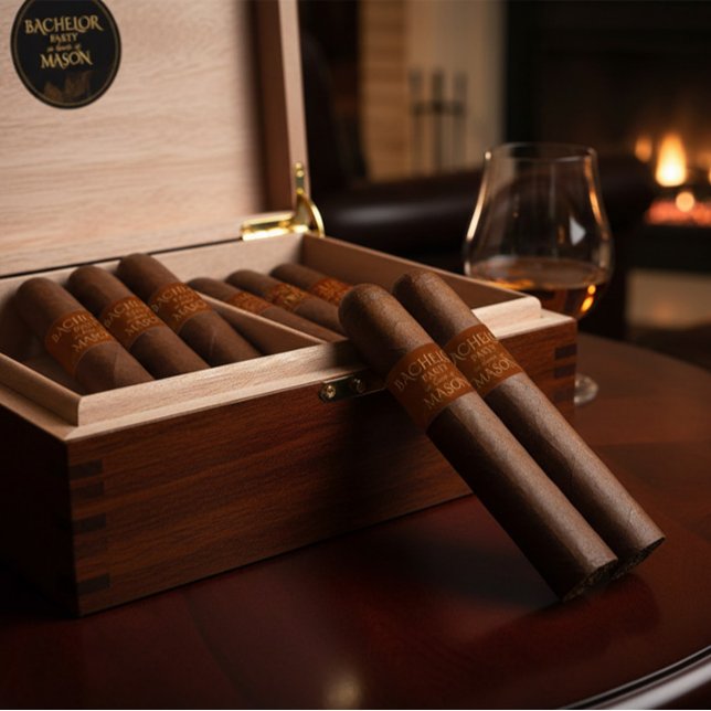 Etiqueta Custom Bachelor Party Cigar Wrap (Subido por el creador)