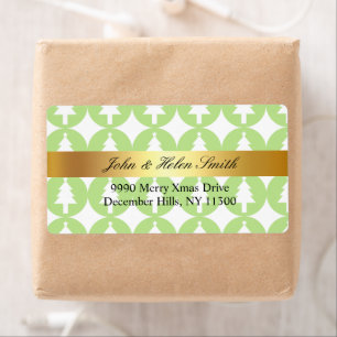 Etiqueta Custom Christmas TREE green Laura