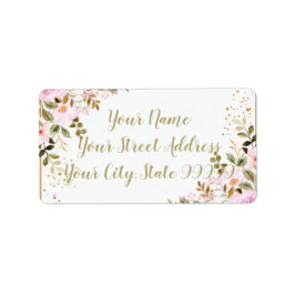 Etiqueta Custom Floral Address Labels