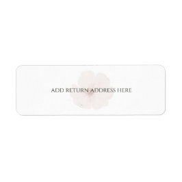 Etiqueta Custom Minimal Blush Garden Floral Wedding  