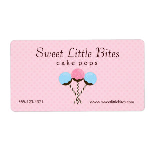 Etiqueta Cute and Trendy Cake Pop Labels