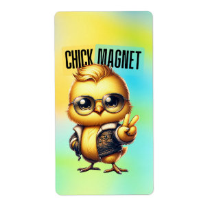 Etiqueta Cute Chick Magnet Funny Easter-54546