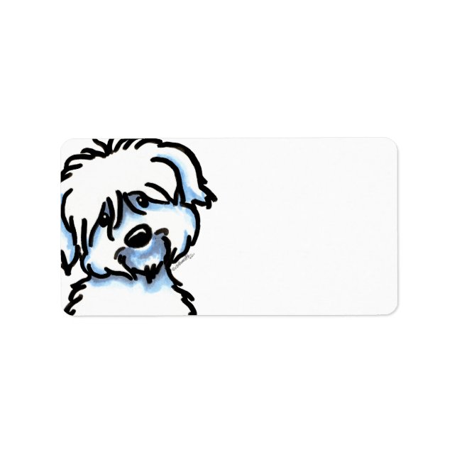 Etiqueta Cute Coton de Tulear (Frente)