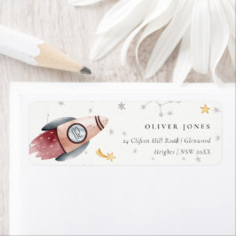 Etiqueta Cute espacio exterior Starry Planets Dirección de