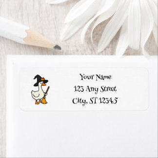 Etiqueta Cute Halloween Goose