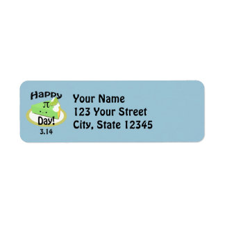 Etiqueta Cute Happy Pi Day
