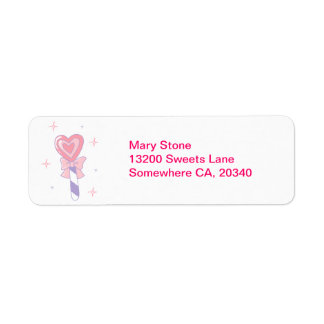 Etiqueta Cute Heart Lollipop