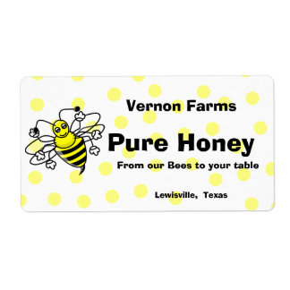 Etiqueta Cute Honey Jar