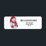 Etiqueta cute little snowman<br><div class="desc">cute little snowman</div>