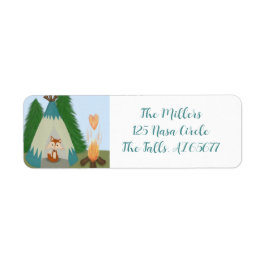 Etiqueta Cute Lone Fox