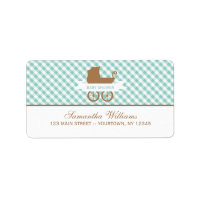 Cute Mint Gingham Pattern y Baby Carrie