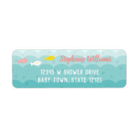 Cute Ocean Hearts Fish Whimsical Baby Shower