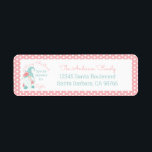 Etiqueta Cute Pastel Merry Christmas Nombre personalizado G<br><div class="desc">Destacar del resto de los regalos de vacaciones de esta temporada con este bonito y caprichoso diseño vacacional que presenta a un adorable Navidad elf en colores suaves. Las palabras, "Feliz Navidad, entrega especial para Sophia La dirección de la familia Anderson" aparecen en tipografía con letras a mano y letra...</div>