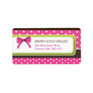 Etiqueta Cute Polk a Dot & Shipping Labs