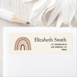 Etiqueta Cute Rainbow Boho Baby Shower