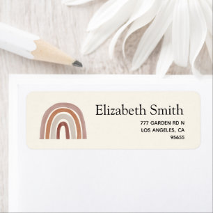 Etiqueta Cute Rainbow Boho Baby Shower