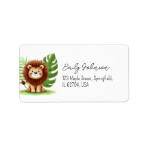 Cute Safari Lion Birthday