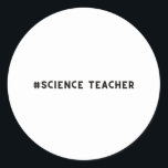 Etiqueta Cute Science Teacher<br><div class="desc">Ideas de regalos cortos para profesor de ciencias</div>