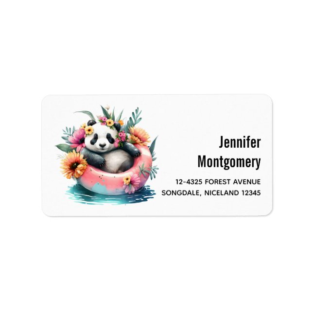 Etiqueta Cuto Panda Chilling en un tubo interno (Frente)