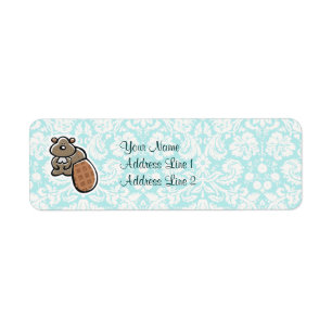 Etiqueta Cuto Personalizado Beaver