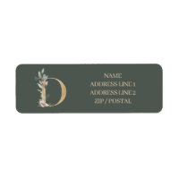 D Monograma Floral personalizada